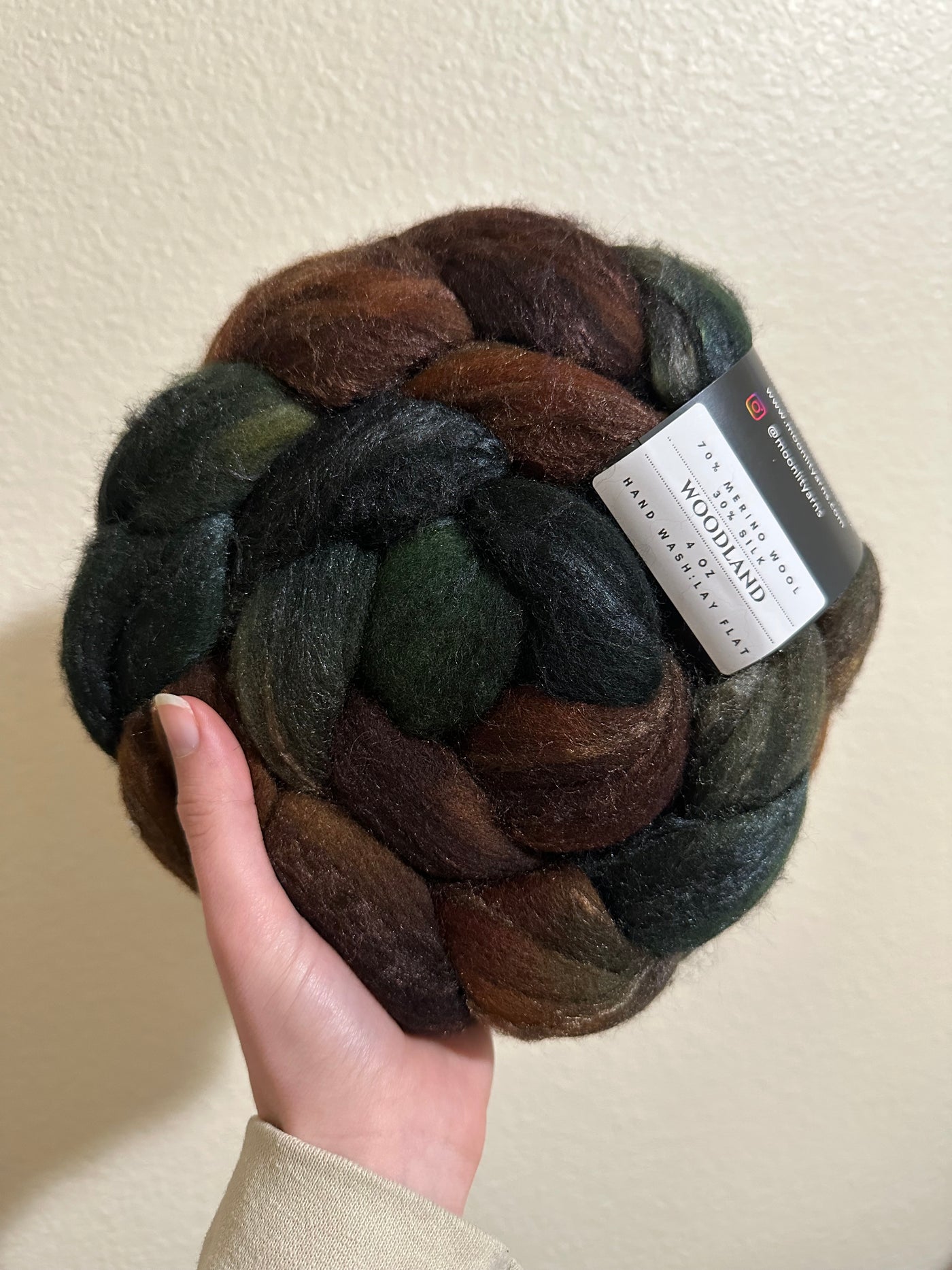 Merino silk Fiber - Woodland