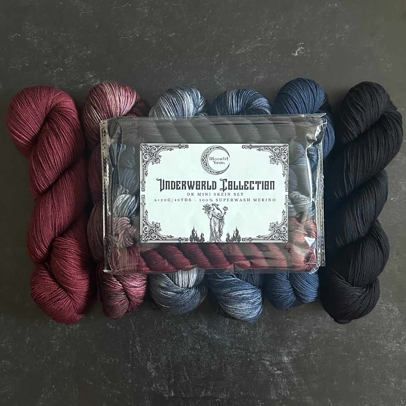 Ready to ship: Underworld 20g mini skein set