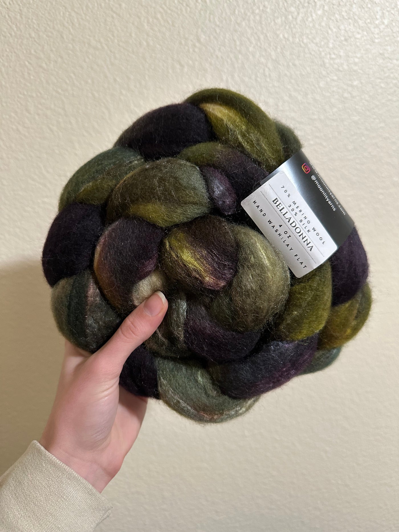 Merino silk Fiber - Belladonna